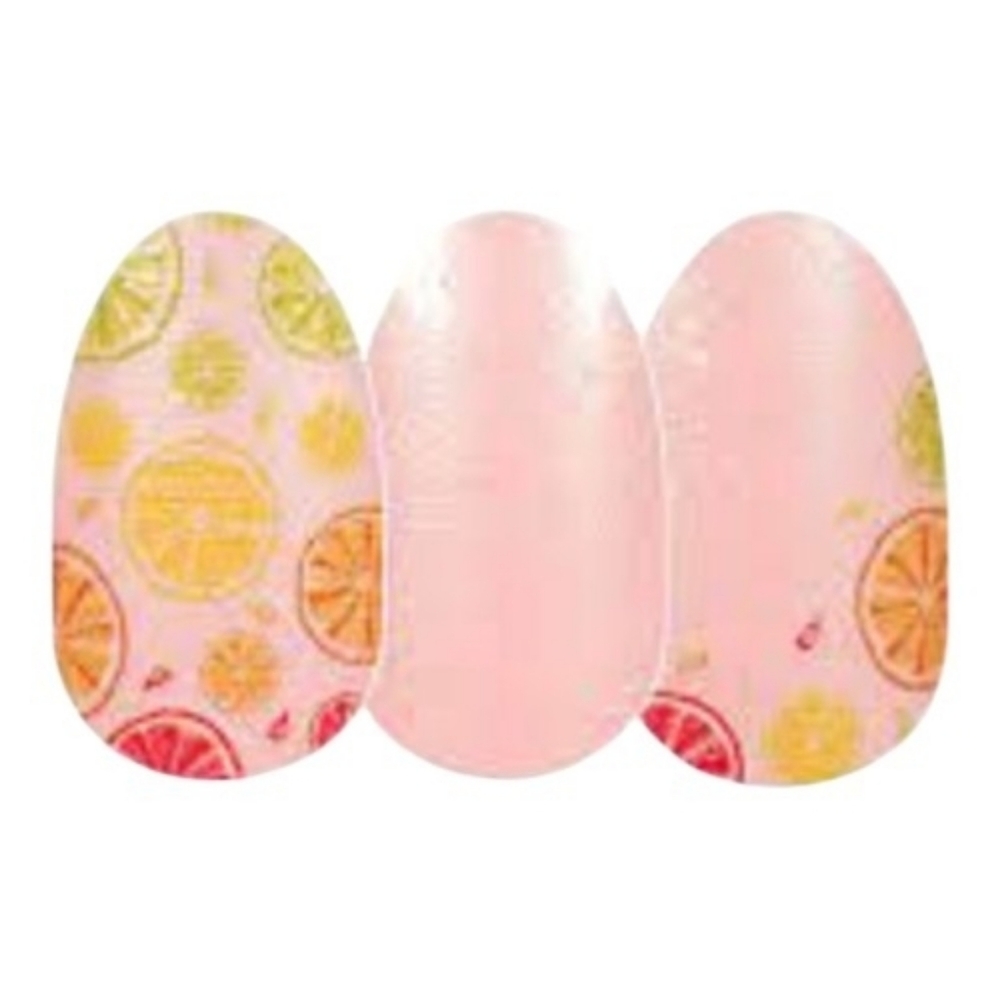 Color Street Main Squeeze Pink Citrus Nail Polish Strips Various Sizes